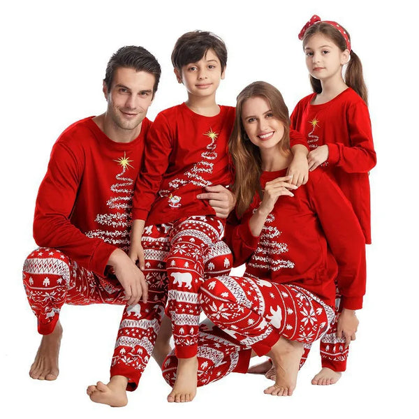 Cotton Christmas Pajamas for Families