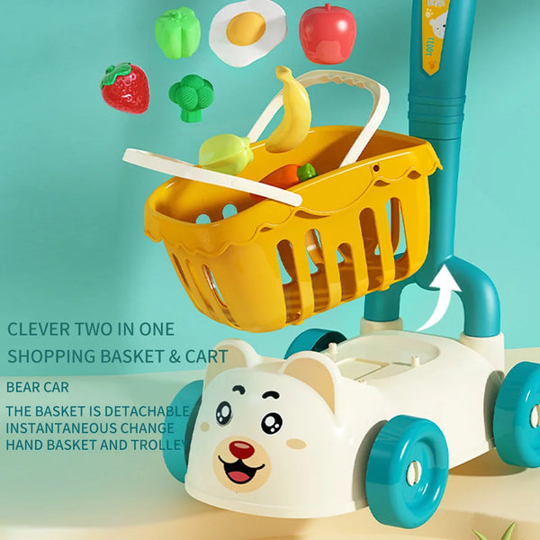 Children's supermarket shopping cart baby trolley toy ®