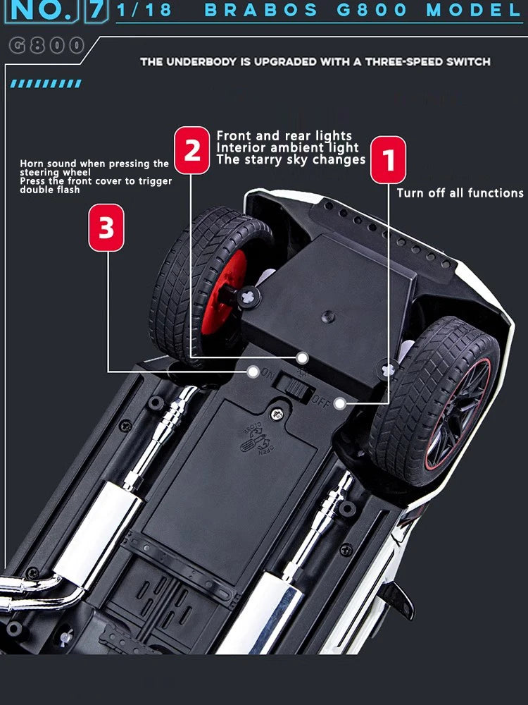 Benz G800 Alloy Car Model Simulation Sound And Light Pull Back ®