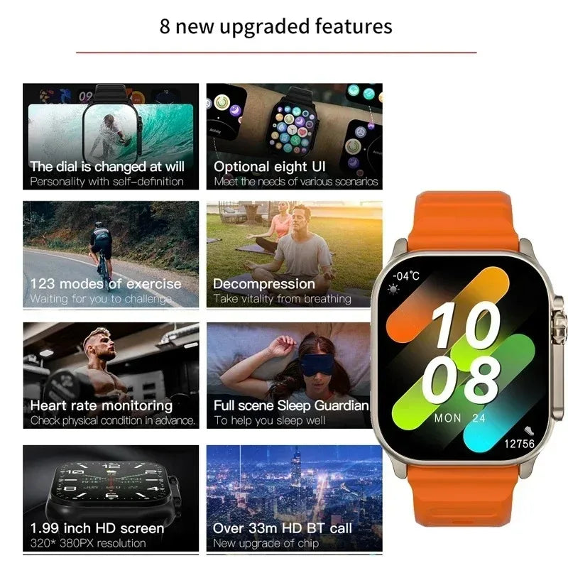 Smartwatch NFC, GPS Track, BT, Music, Games